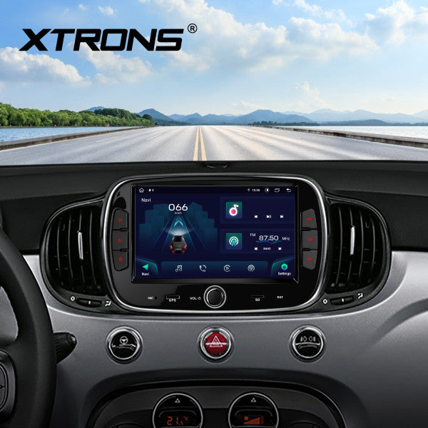 Fiat 500 (2016-2020) 7'' Android 13  Octa Core 4+64 Car Radio For  Car Stereo Multimedia Player Built-in DSP Carplay android auto 4G IA72500FLS