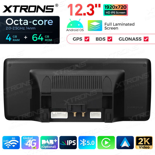 Audi A4 / A5 (2008-2016) 12,3" 4/64 gb octacore Carplay Android auto wireless wifi bt gps QLA22UCA12A4L